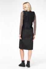 Платье с декоративной планкой на пуговицах фото 1