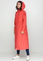 Коралловая парка с капюшоном фото 0