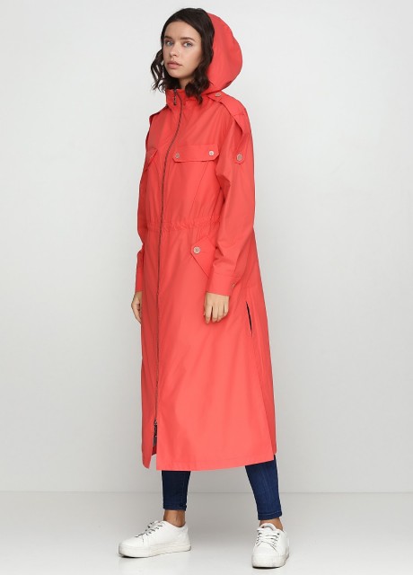 Коралловая парка с капюшоном2412 купить