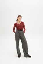 Сірі брюки максі 3929 фото 0