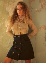 Короткая джинсовая юбка фото 3