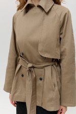 Бежева куртка 4032 фото 2