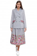 Двобортний жакет вільного силуету фото 1