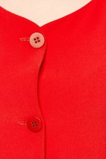 Красное платье-сарафан фото 5