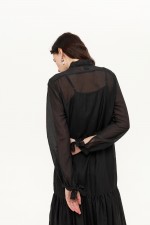 Чорна сукня максі 3938 фото 5