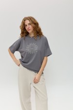 Сіра футболка 4012 фото 6