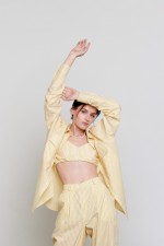 Топ у жовту смужку 3607 фото 2