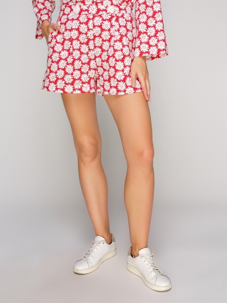 Короткие шорты со складами впереди2701 купить