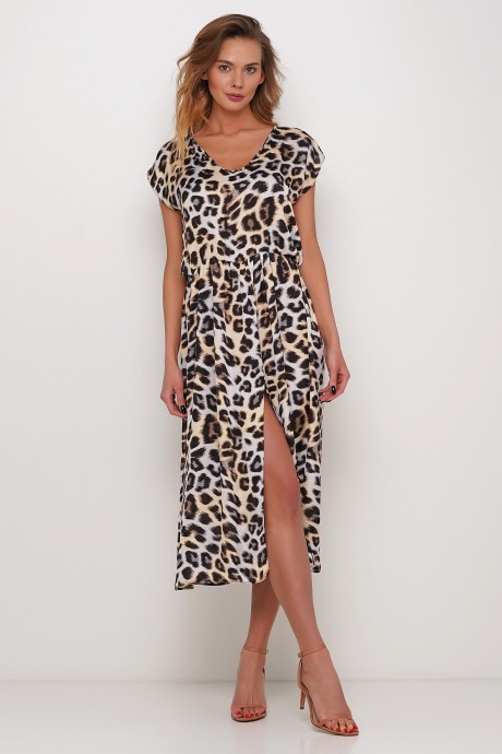 Легка сукня міді  в леопардовому принті 29882988 купить