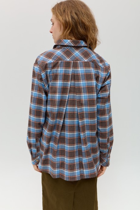 Синя картата сорочка 40164016 купить