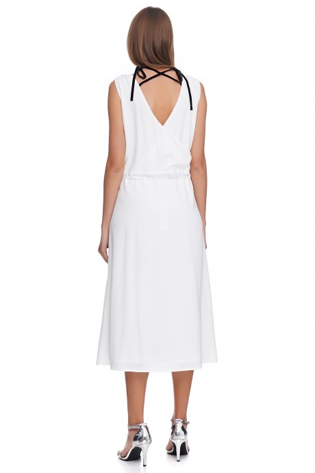 Білий сарафан із чорними зав'язками2937 купить
