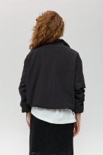 Чорний анорак 4028 фото 7