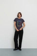 Чорні завужені брюки 3675 фото 0