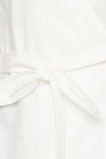 Белая блуза на запахе фото 3