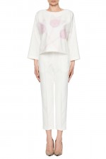 Белые классические брюки фото 0