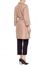 Бежевый плащ с английским воротником фото 2
