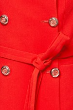 Красный жакет под пояс фото 4