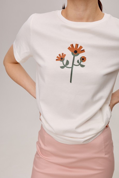 Біла футболка 39563956 купить