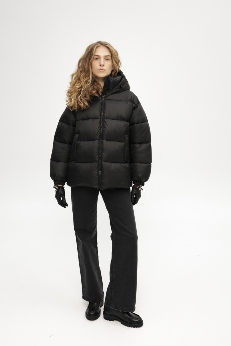 Чорний пуховик 38993899 купить