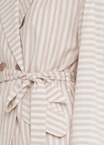 Жакет у смужку під пояс фото 2