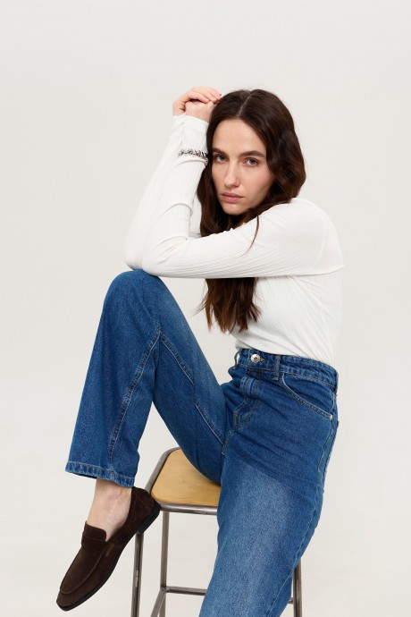 Сині прямі джинси 39533953 купить