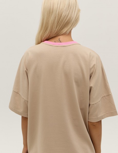 Бежева футболка 39963996 купить
