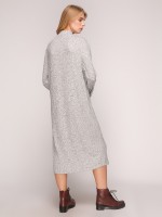 Платье midi  прямого силуета с длинным рукавом фото 1