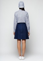 Короткая джинсовая юбка фото 2