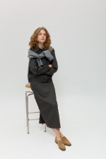 Сірий бомбер 4025 фото 5