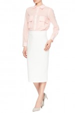 Белая юбка-карандаш фото 2