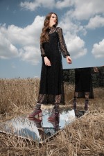 Платье-сарафан с черным кружевом фото 1