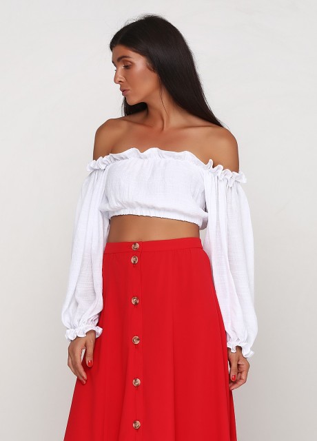 Короткая блуза под грудь2398 купить