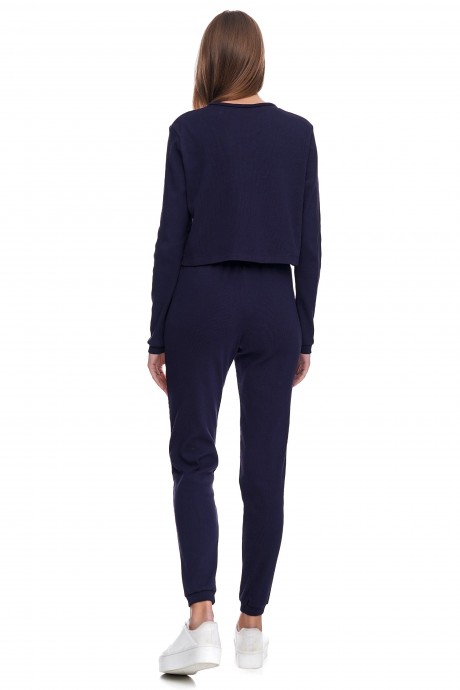 Синий укороченный свитшот2939 купить