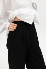 Чорні брюки максі 3901 фото 3