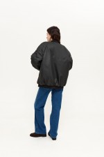 Чорний бомбер 3937 фото 4