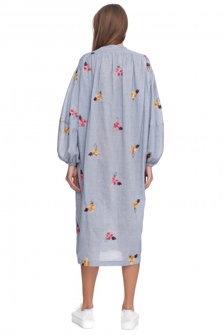 Платье свободного силуэта в цветочный принт2938 купить