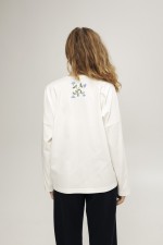 Білий лонгслів 3898 фото 2