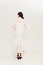 Біла сукня максі 3939 фото 2