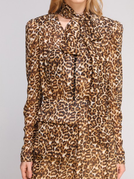 Сукня з леопардовим принтом2845 купить