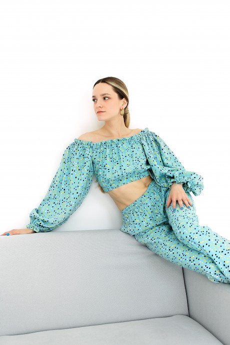 Блакитна блуза 33813381 купить