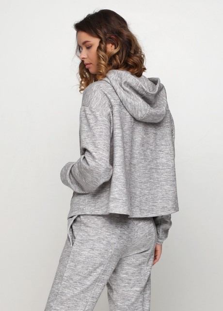 Серое худи с капюшоном2491 купить