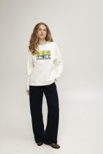 Білий лонгслів 3898 фото 1