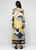 Платье-рубашка прямого силуэта с одним ярусом оборки фото 2