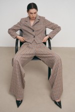 Жакет у клітику 3678 фото 2