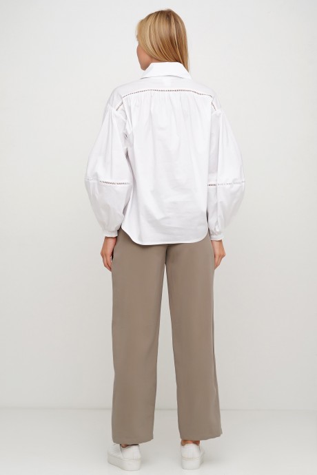 Оливкові штани на високій талії3024 купить