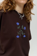 Коричнева футболка 4011 фото 6