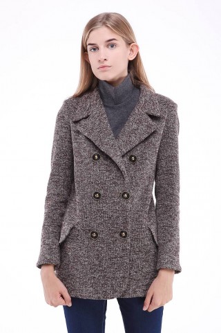 Удлиненный двубортный жакет1768 купить