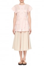 Бежевая юбка-солнце фото 0