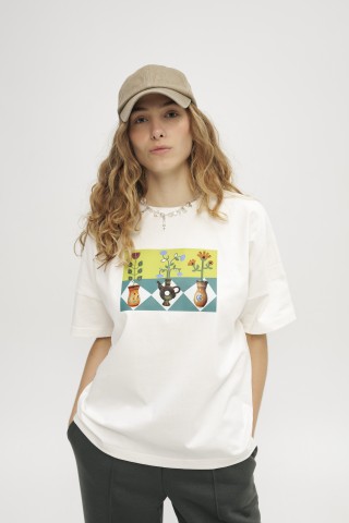 Біла футболка 39003900 купить