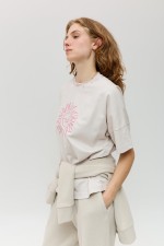 Сіра футболка 4010 фото 4